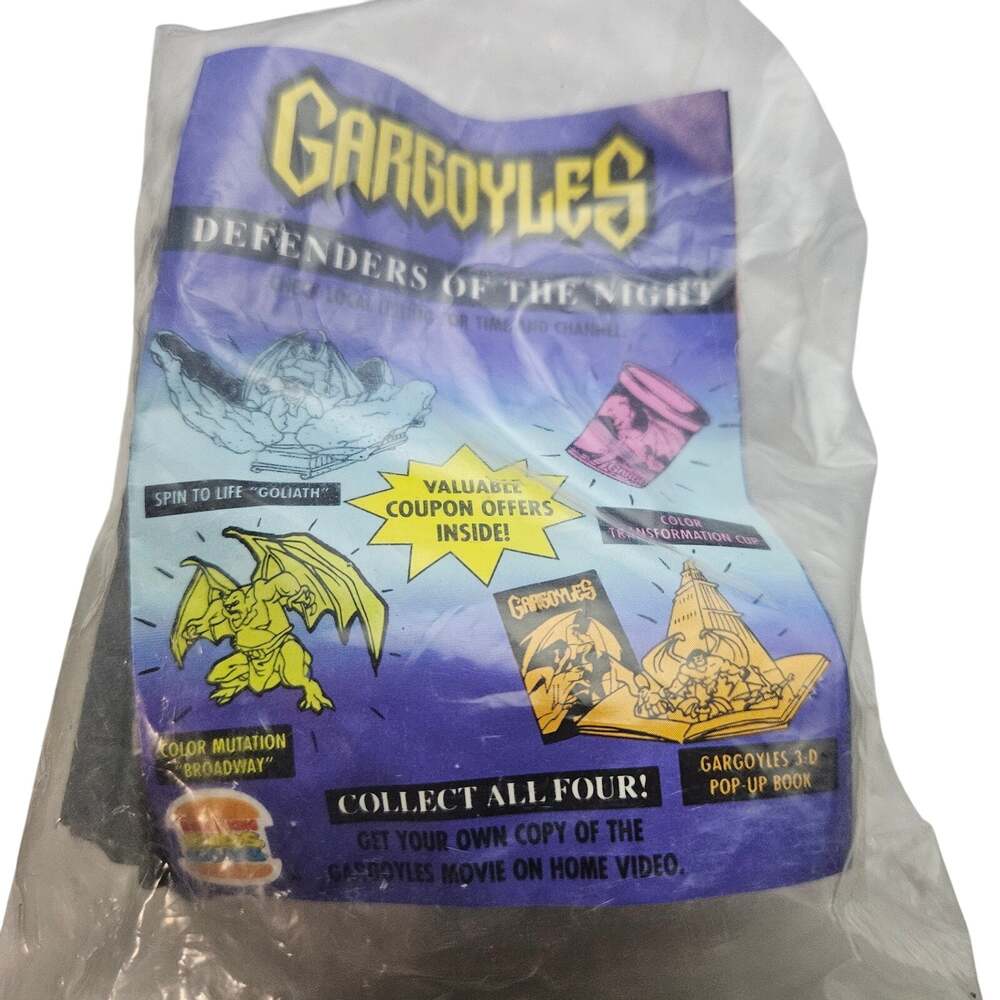 1995 Burger King Gargoyles Spin to Life New In Package